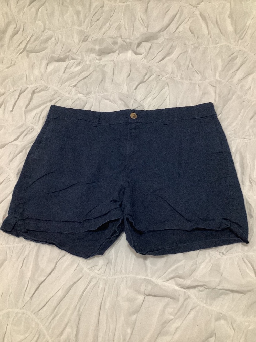 Dark Blue Canvas Short